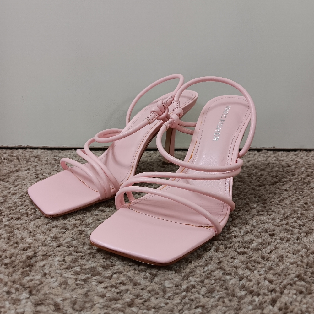 Marc Fisher Pink Strappy Dareta Heels Size 6